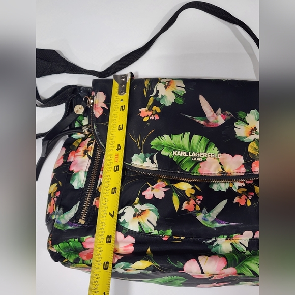 Karl Lagerfeld Black Floral Women's Bag - Picture 14 of 15